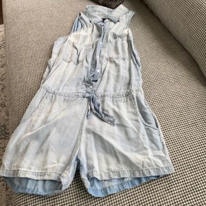 Rails short sleeveless romper